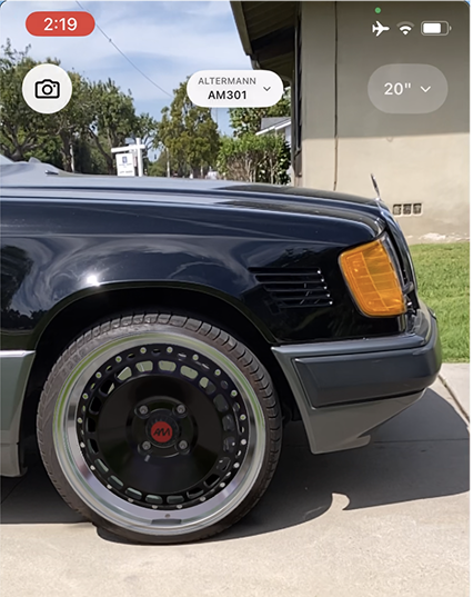 AR try-on running on a phone